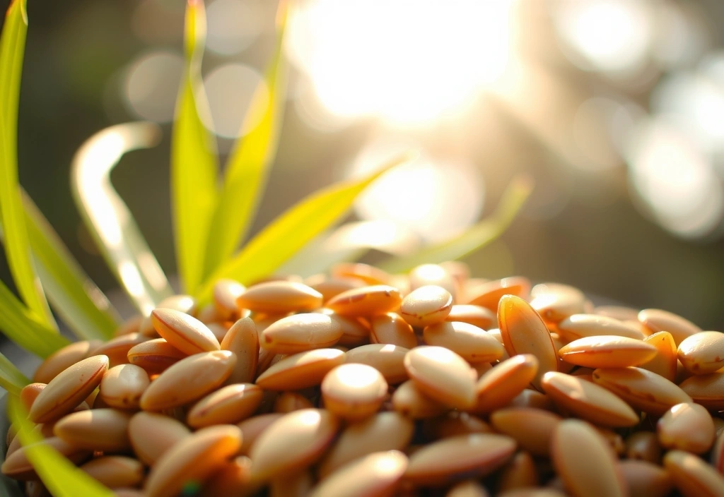 Detail of raw superfood seeds